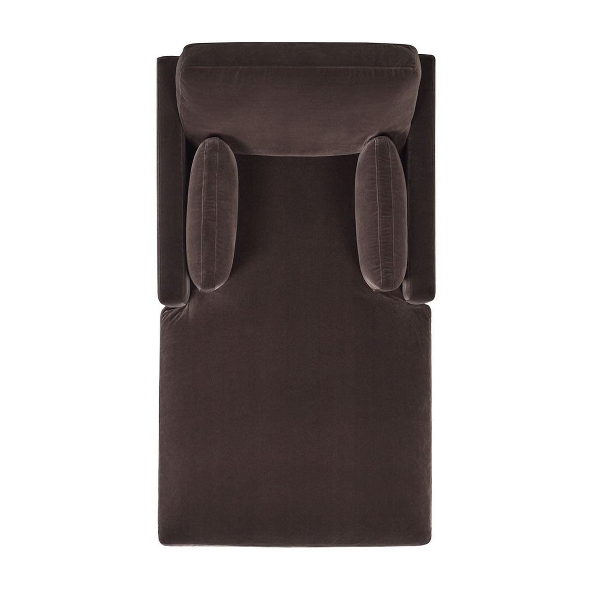 Chaise lounge brown velvet modern farmhouse style with removable cushions by HouseOfZazla on Tampa Home & Garden Store