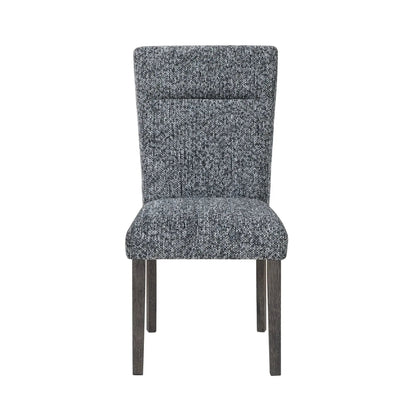 Sharon dining chair with extended back, gray tweed upholstery, set of 2, Unique Piece Furniture on Tampa Home & Garden Store