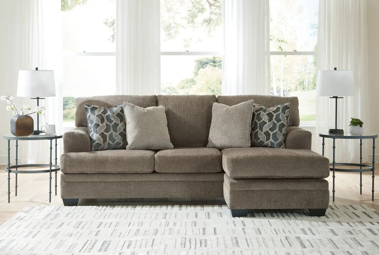 Stonemeade Living Room Set beige sofa with decorative pillows 3-piece by Unique Piece Furniture on Tampa Home & Garden Store