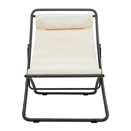 Pair of Outdoor Chairs with Adjustable Backrest