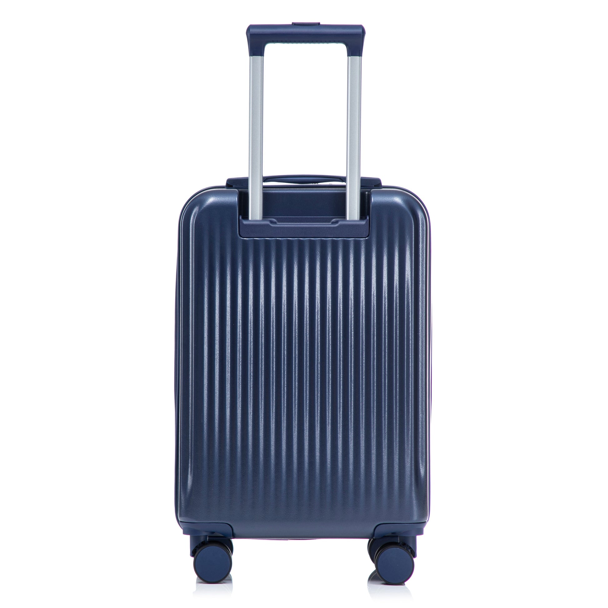 ABS spinner luggage set navy blue hardshell 2-piece by HouseOfZazla with telescoping handle on Tampa Home & Garden Store