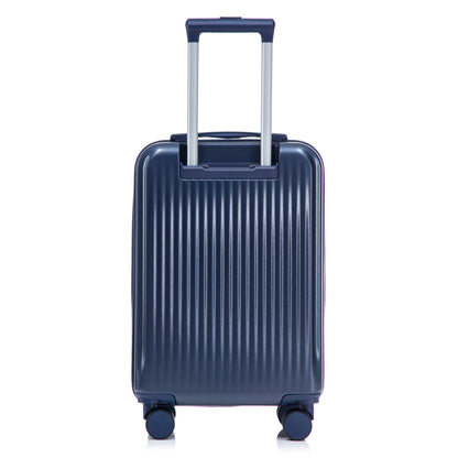 ABS spinner luggage set navy blue hardshell 2-piece by HouseOfZazla with telescoping handle on Tampa Home & Garden Store