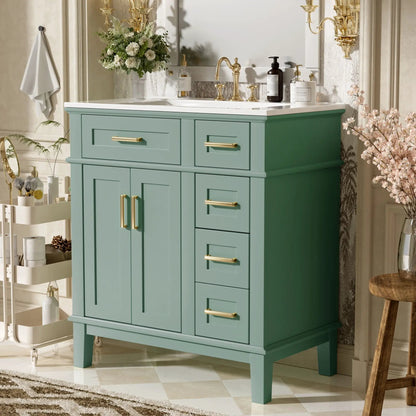 Modern Bathroom Vanity with Sink and Storage