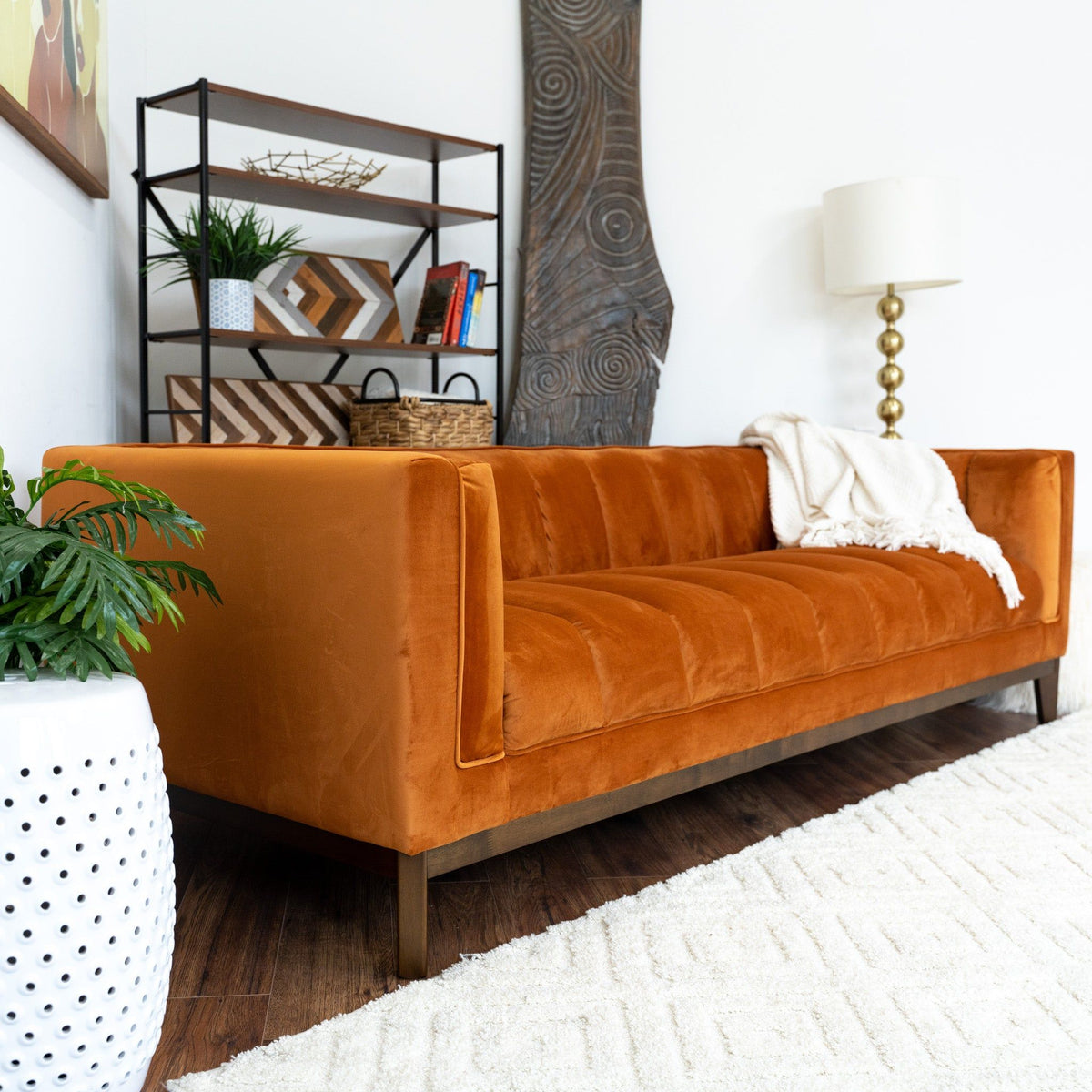 Melissa Luxurious Mid Century Modern Sofa