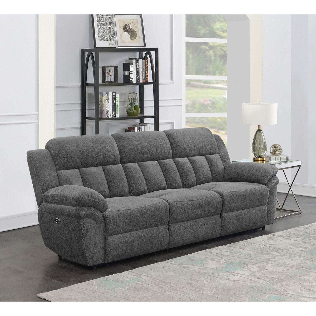 Divine Tufted Reclining Sofa with Memory Foam