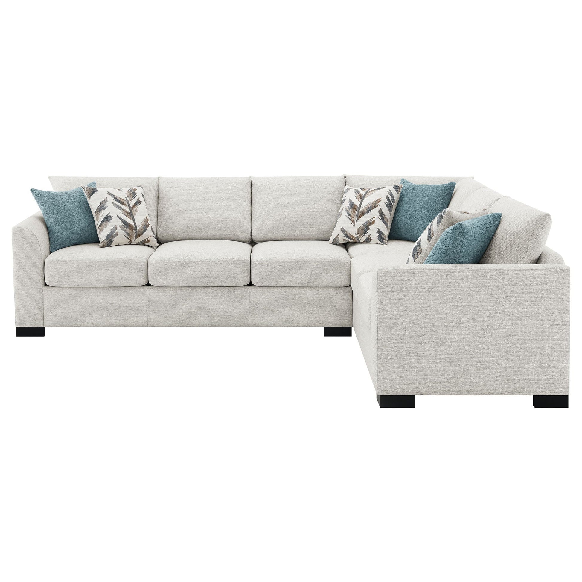 Radison Upholstered Sleeper Sectional Sofa greige with hidden sleeper by HouseOfZazla on Tampa Home & Garden Store