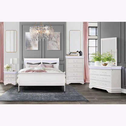 Charleston 5 Piece Bedroom Set With LED Headboard