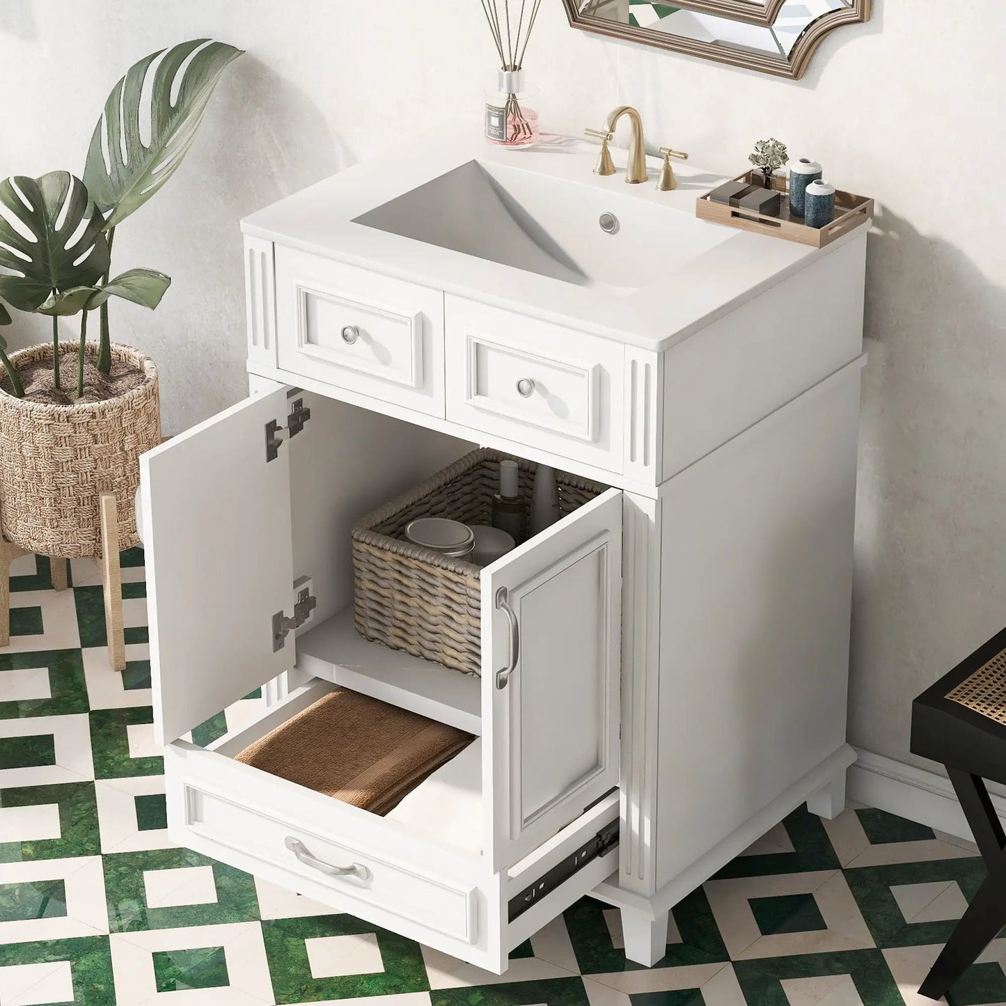 Bathroom Vanity with Sink and Storage Cabinet