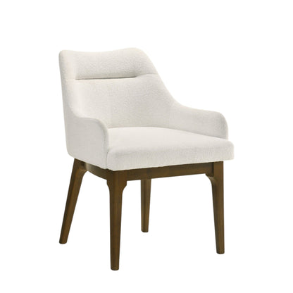 Kasha Side Chair Set of 2 beige upholstery with oak wood legs by HouseOfZazla on Tampa Home & Garden Store