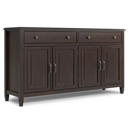 Connaught large brown sideboard buffet with two top drawers and paneled doors by HouseOfZazla on Tampa Home & Garden Store