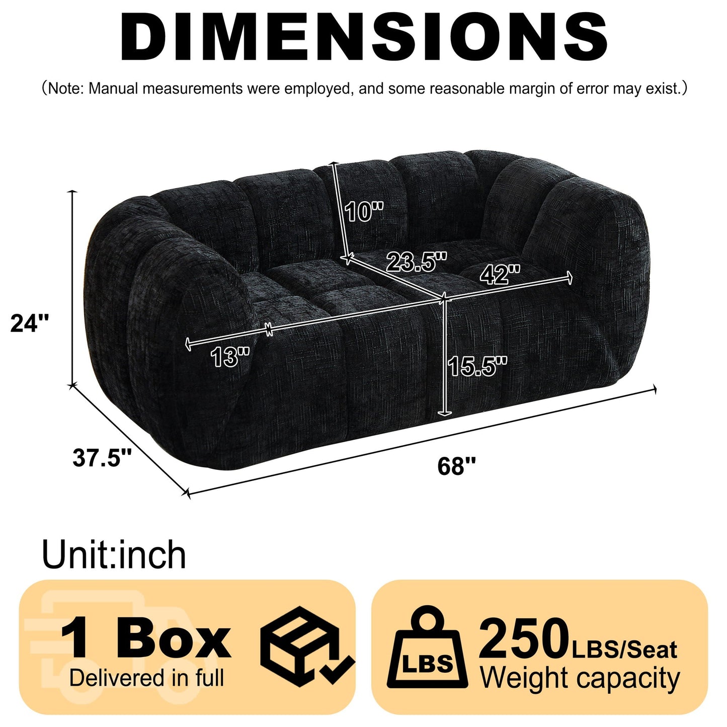 Rounded Cloud Sofa and Piano Key Backrest Design