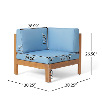 Brava X-Back 4-Piece Sofa Set Blue outdoor furniture by HouseOfZazla with blue cushions on Tampa Home & Garden Store