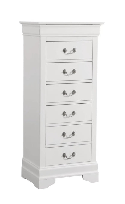 Lingerie storage chest in white with 7 drawers and cup pulls by Unique Piece Furniture on Tampa Home & Garden Store