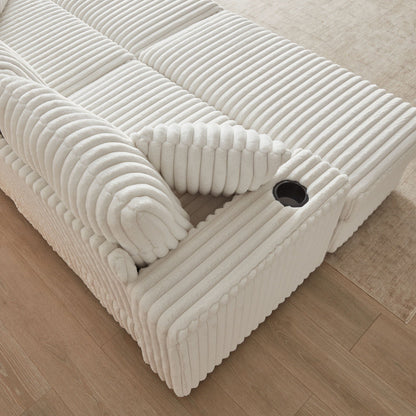 3 Seater Sofa With 2 Ottomans and Storage