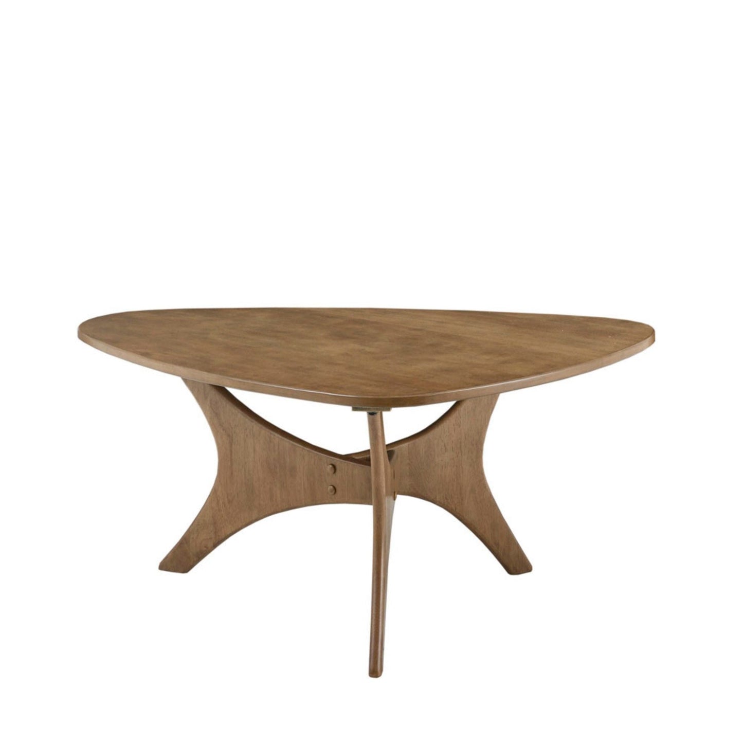 Triangle Table With Unique Design and Elm Finish