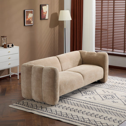 The Wave Velvet Sofa And High Back Support