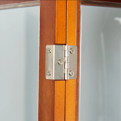 Lighted Curio Cabinet with Tempered Glass Shelves
