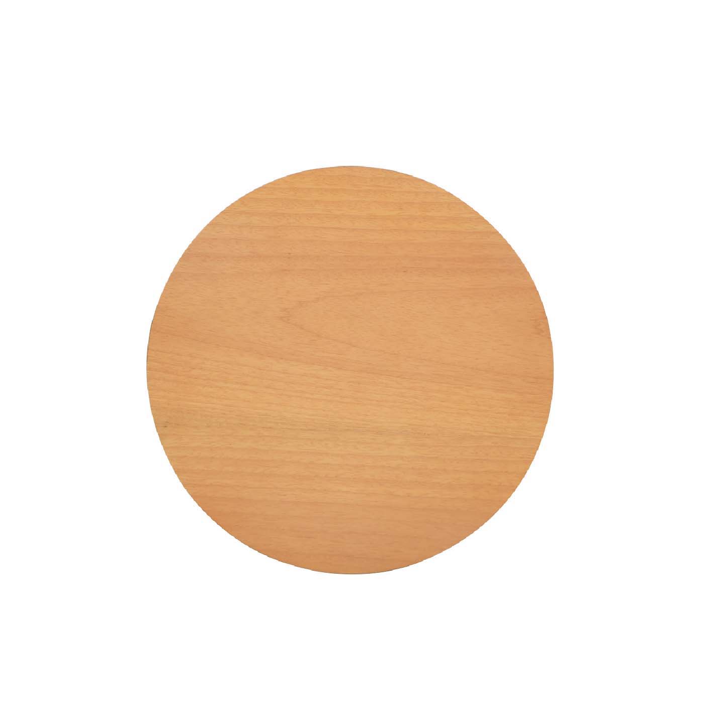Cabana Round Cane Storage Side Table top in natural brown oak wood on Tampa Home & Garden Store