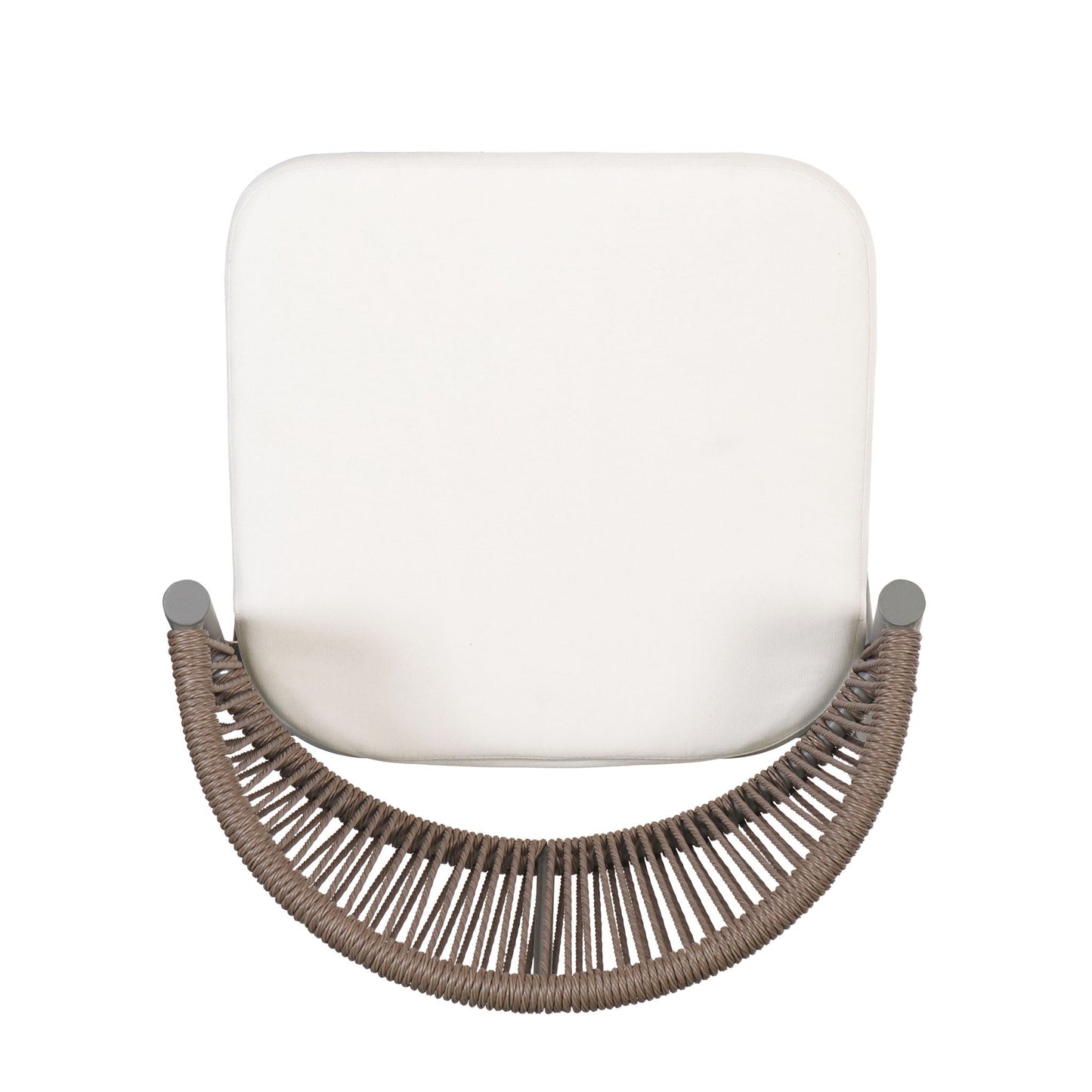 Outdoor Bar Stools With Scallop Cushion And Frame