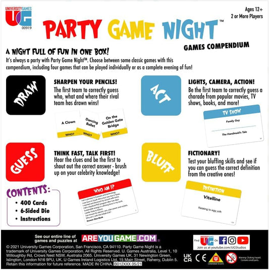 Party Game Night Games Compendium - Tampa Home & Garden Store