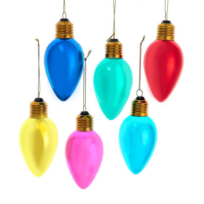Ornement en verre surdimensionné en forme d'ampoule C7 -