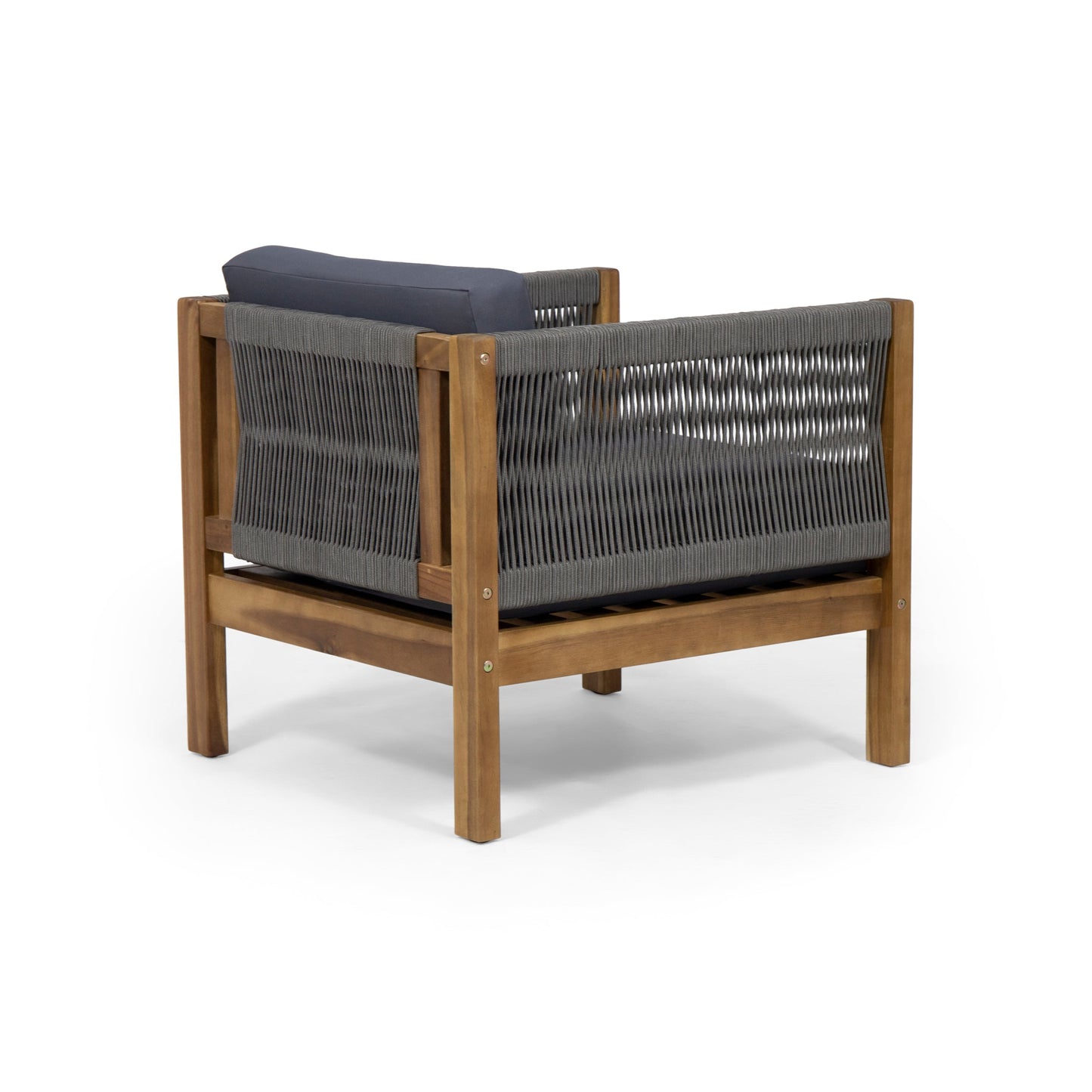 Laurel Outdoor Club Chair Set of Two Acacia Wood