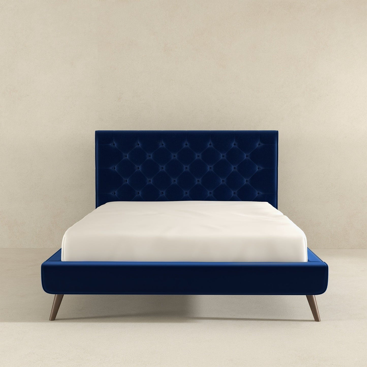 Dillon Mid Century Platform Bed and Headboard