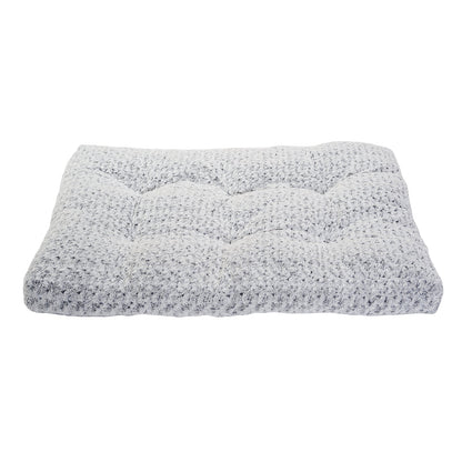 Light gray fluffy dog bed with chunky knit texture, washable cotton on Tampa Home & Garden Store