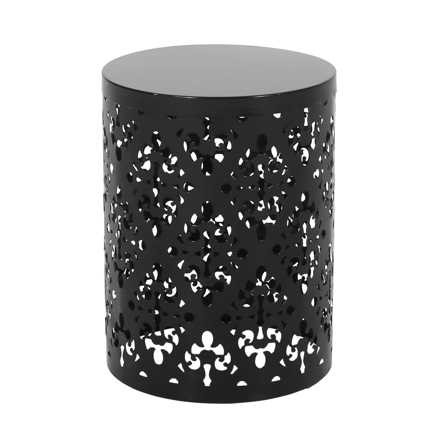 Modern Metal Outdoor End Table For The Patio
