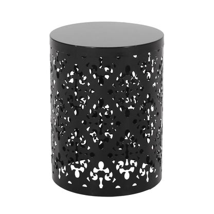 Modern Metal Outdoor End Table For The Patio