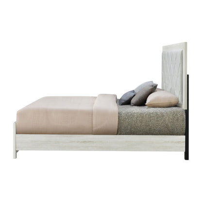 Jehoram Lozenge Bed and Padded Upholstered Frame
