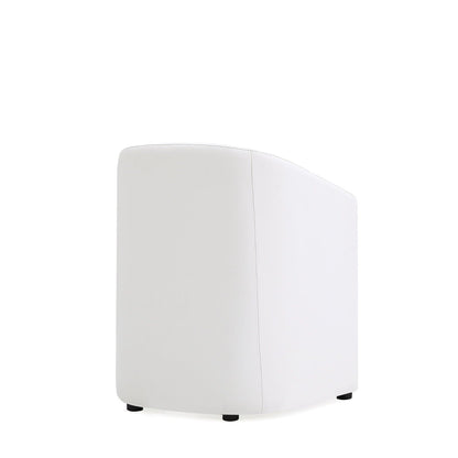 Anna and Modern Round Vegan Dining Armchair