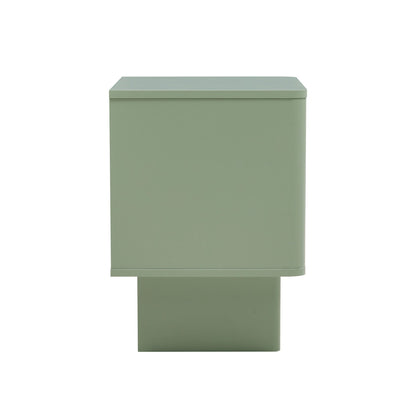 Modern accent nightstand in green with drawer and shelf on Tampa Home & Garden Store
