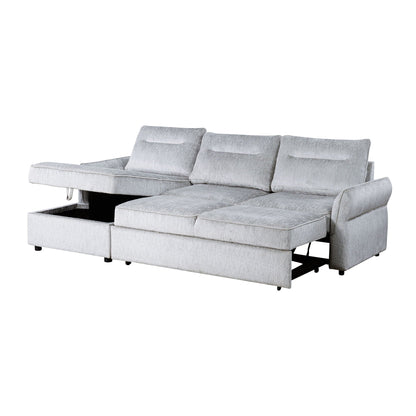 Montana Gray Contemporary Sofa Bed and Storage