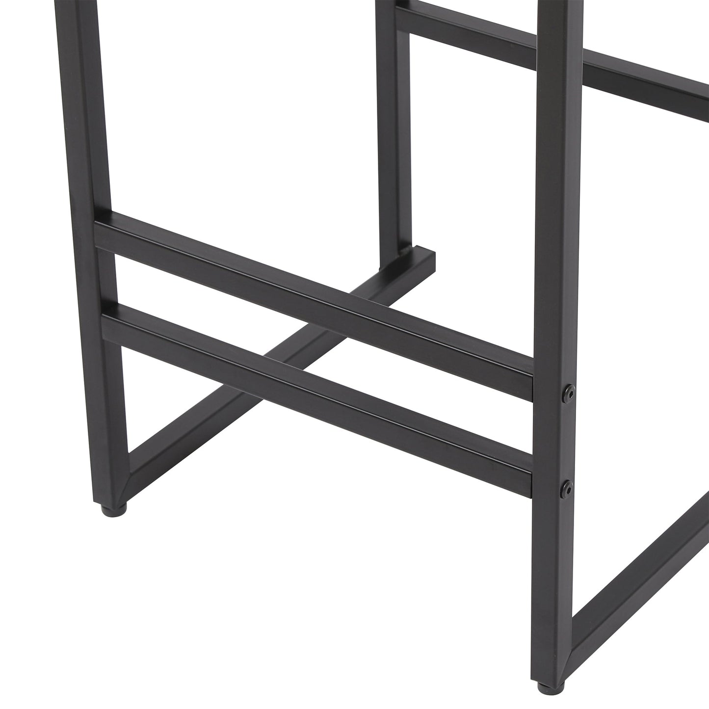 Bar stools set of 2 HouseOfZazla black metal frame with paper rope weave seats on Tampa Home & Garden Store