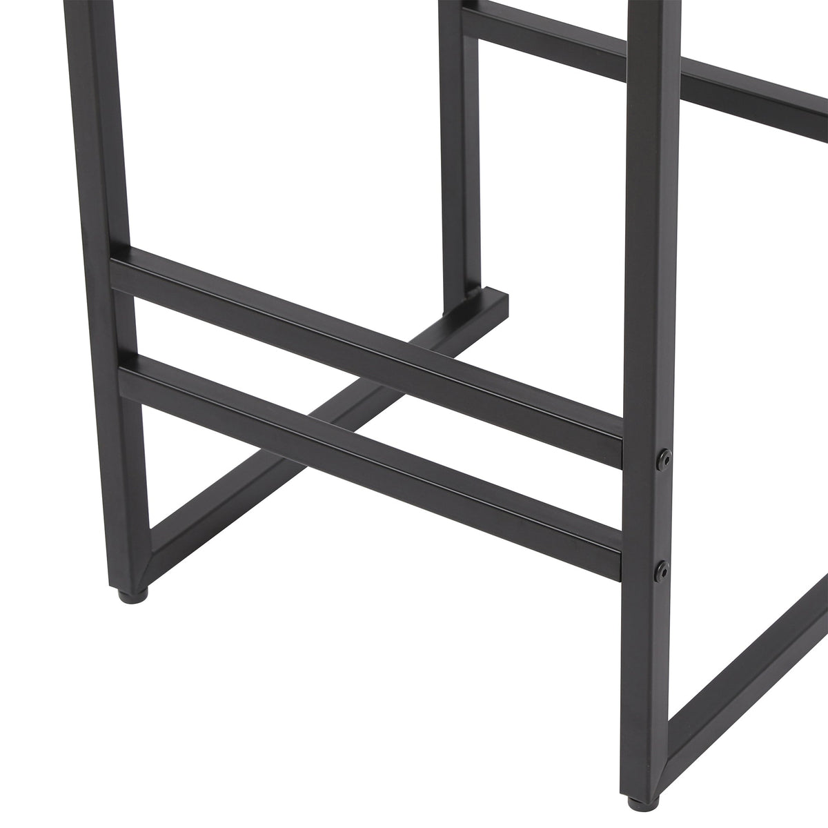 Bar stools set of 2 HouseOfZazla black metal frame with paper rope weave seats on Tampa Home & Garden Store