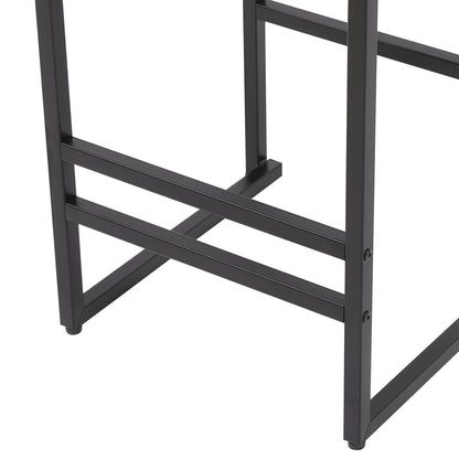 Bar stools set of 2 HouseOfZazla black metal frame with paper rope weave seats on Tampa Home & Garden Store