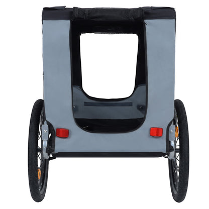 Large Folding Dog Trailer 66lb by HouseOfZazla grey with black trim and wheels on Tampa Home & Garden Store