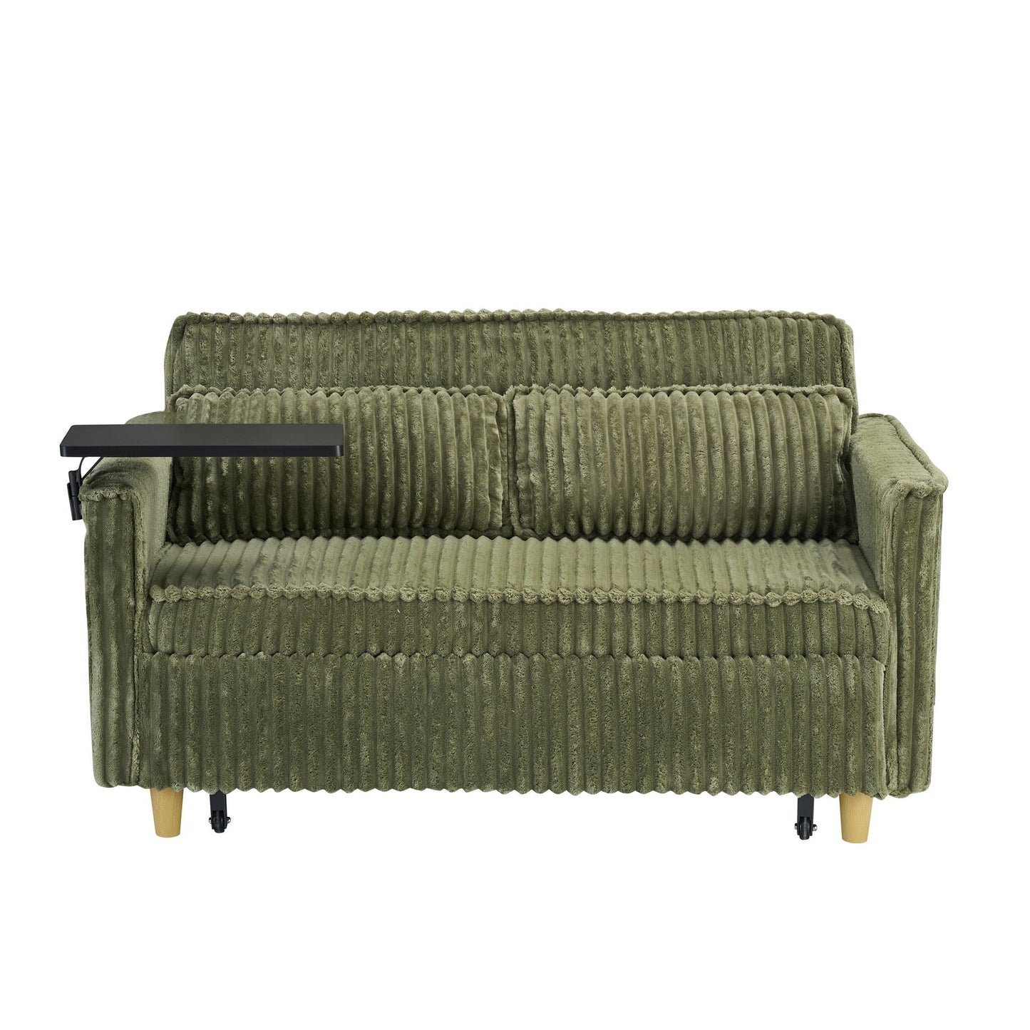Pull Out Sofa With Movable Table and Usb Ports