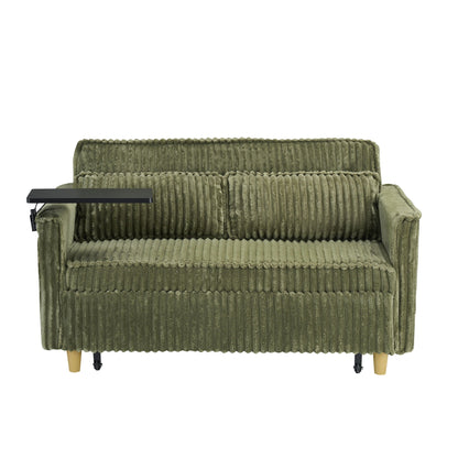 Pull Out Sofa With Movable Table and Usb Ports