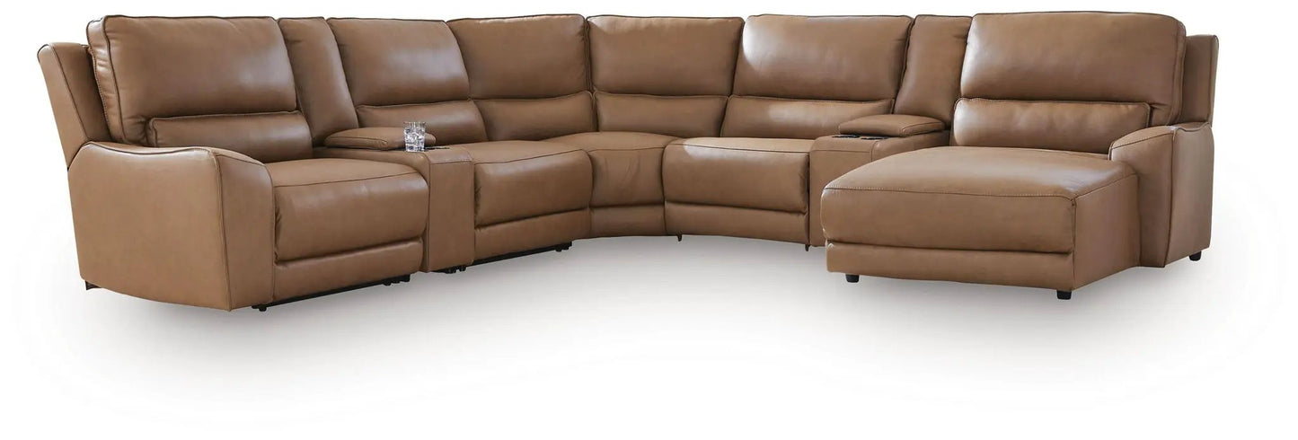 DeepWakes Power Reclining Sectional with Chaise