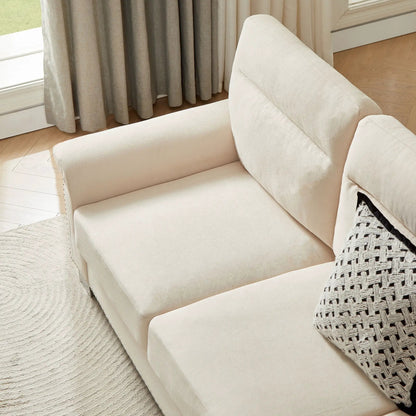 Three Seater Elegant Stationary Sofa for Living