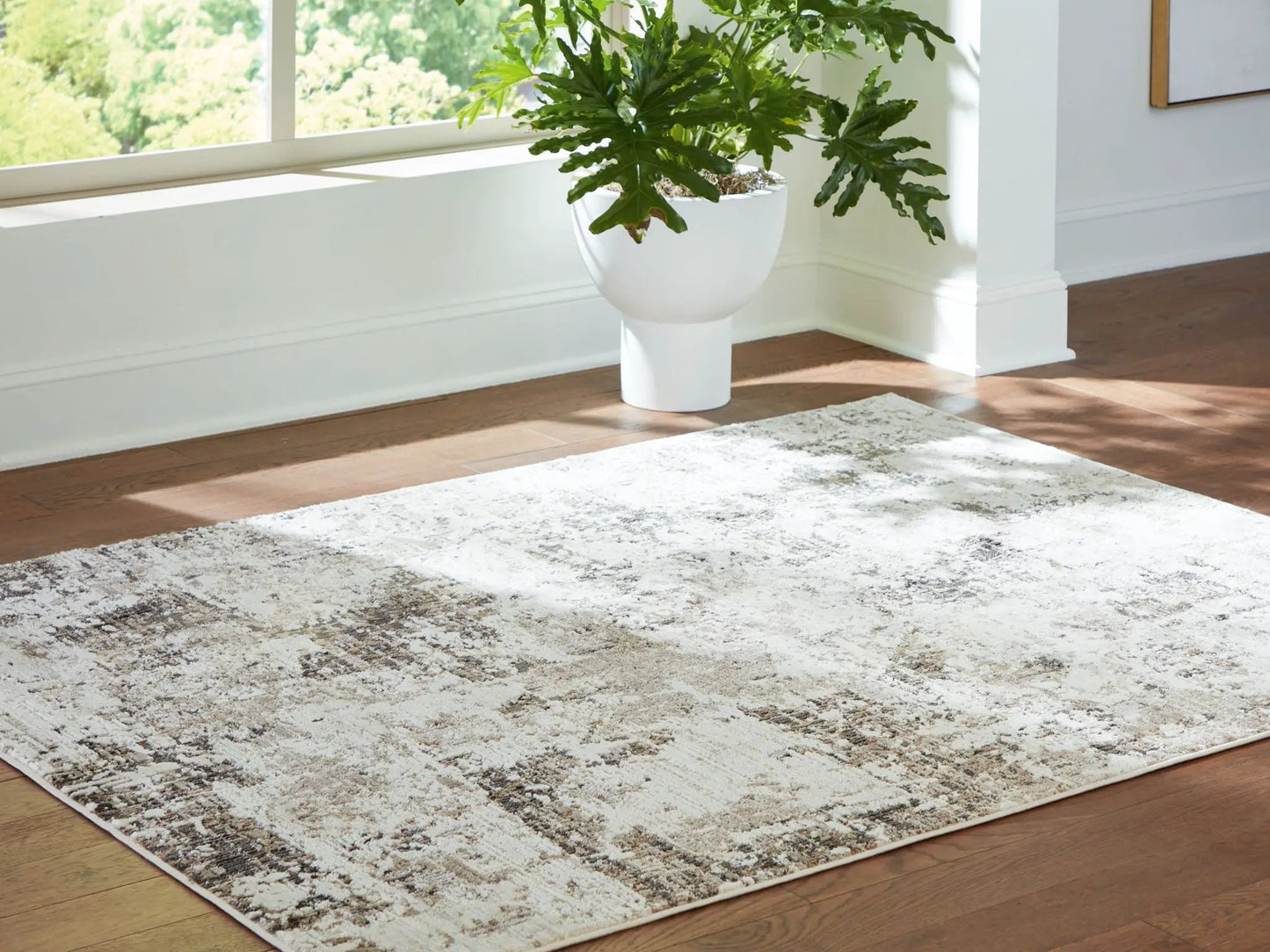 Barricland Rug, Abstract Multicolor Area Rug