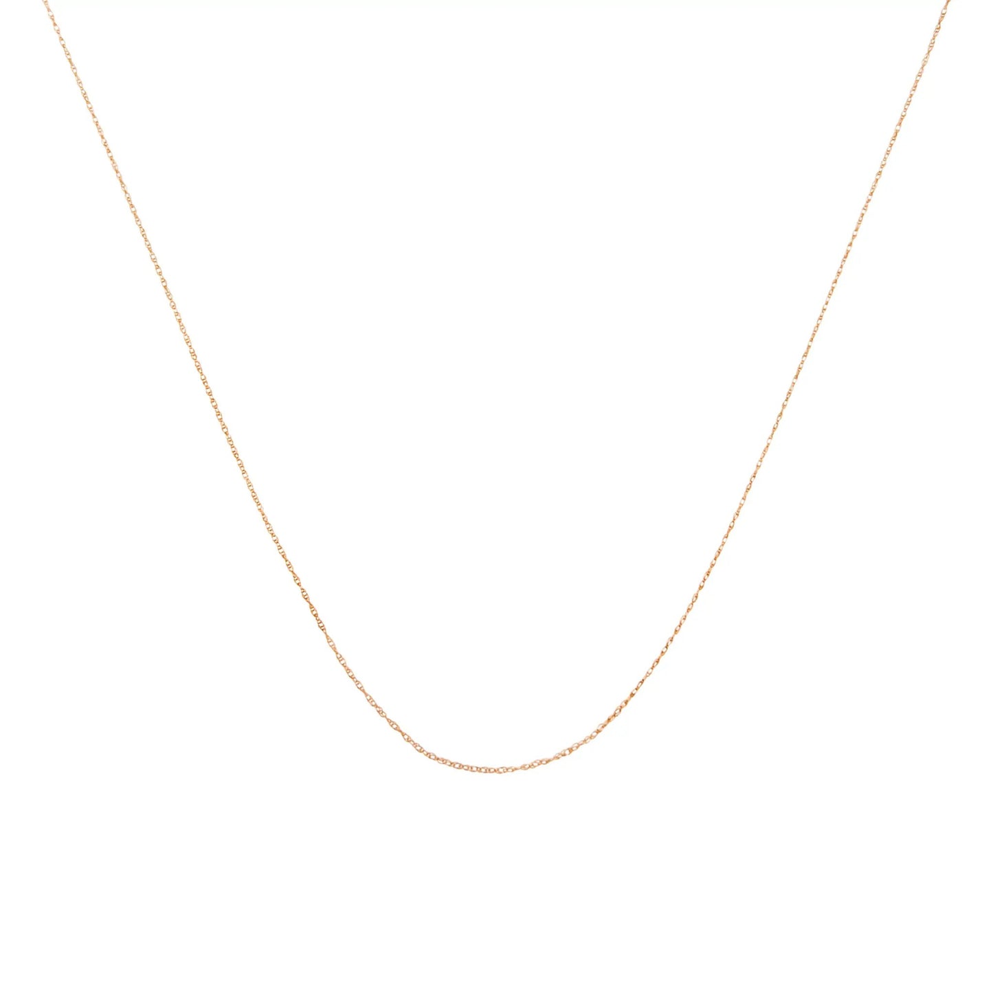 Solid 10K yellow gold rope chain necklace 0.5mm unisex 18in Bids.com on Tampa Home & Garden Store