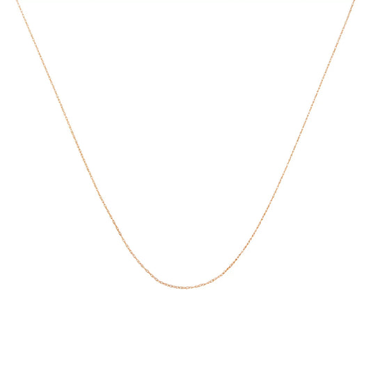 Solid 10K yellow gold rope chain necklace 0.5mm unisex 18in Bids.com on Tampa Home & Garden Store