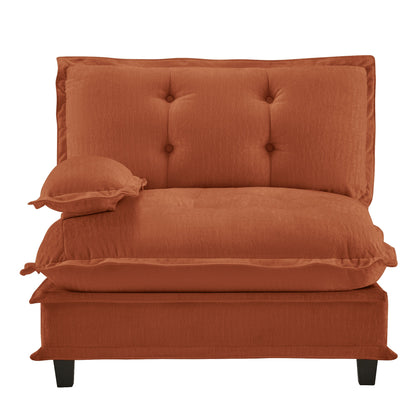 Cozy 73 Inch Chenille Sofa and Modular Design