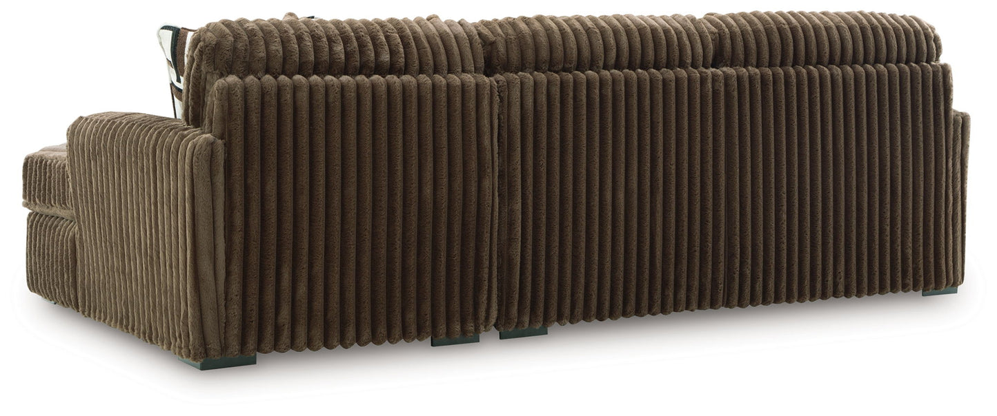 Midnight Madness Sectional and Jumbo Corduroy