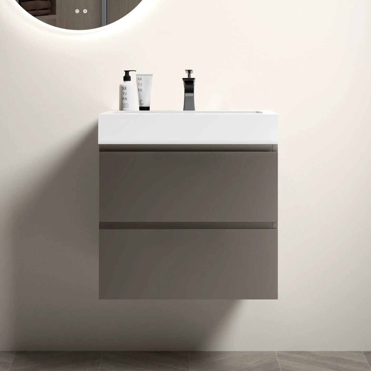 Alice bathroom vanity with sink, white vanity with large storage by Unique Piece Furniture on Tampa Home & Garden Store
