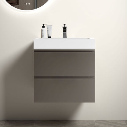 Alice bathroom vanity with sink, white glossy finish, modern chrome faucet by HouseOfZazla on Tampa Home & Garden Store