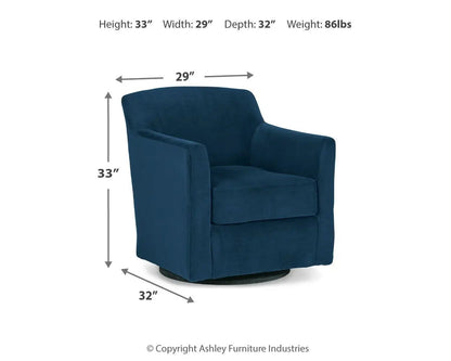 Bradney Swivel Accent Chair For Living Room